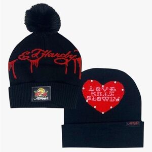 ED HARDY Women's Winter Hat 2 Pack